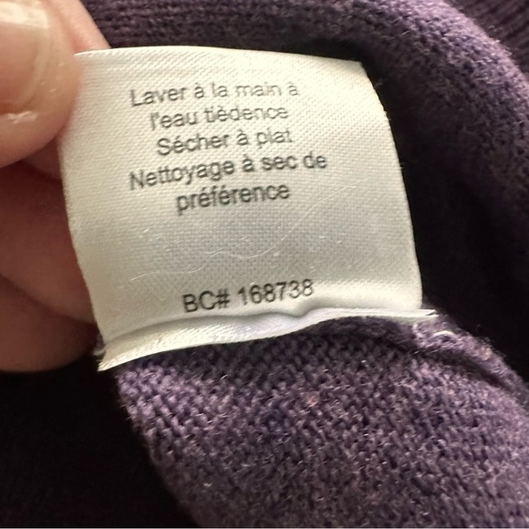 Pronto Uomo Merino Wool Sweater 2XL Italian Eggplant - Picture 6 of 7